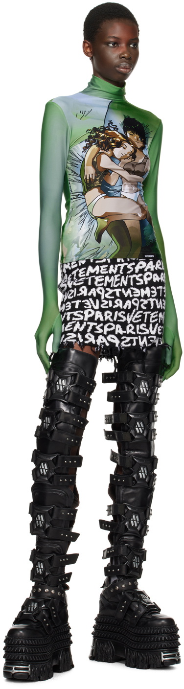 VETEMENTS Black New Rock Edition Gamer Tall Boots