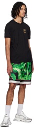 Dolce&Gabbana Green & Black Printed Shorts