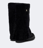 Bogner Turin shearling and suede knee-high boots