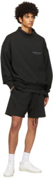 Essentials Black Pullover Mock Neck Sweatshirt