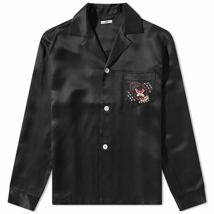Photo: Bode Men's Leafwing Overshirt in Black