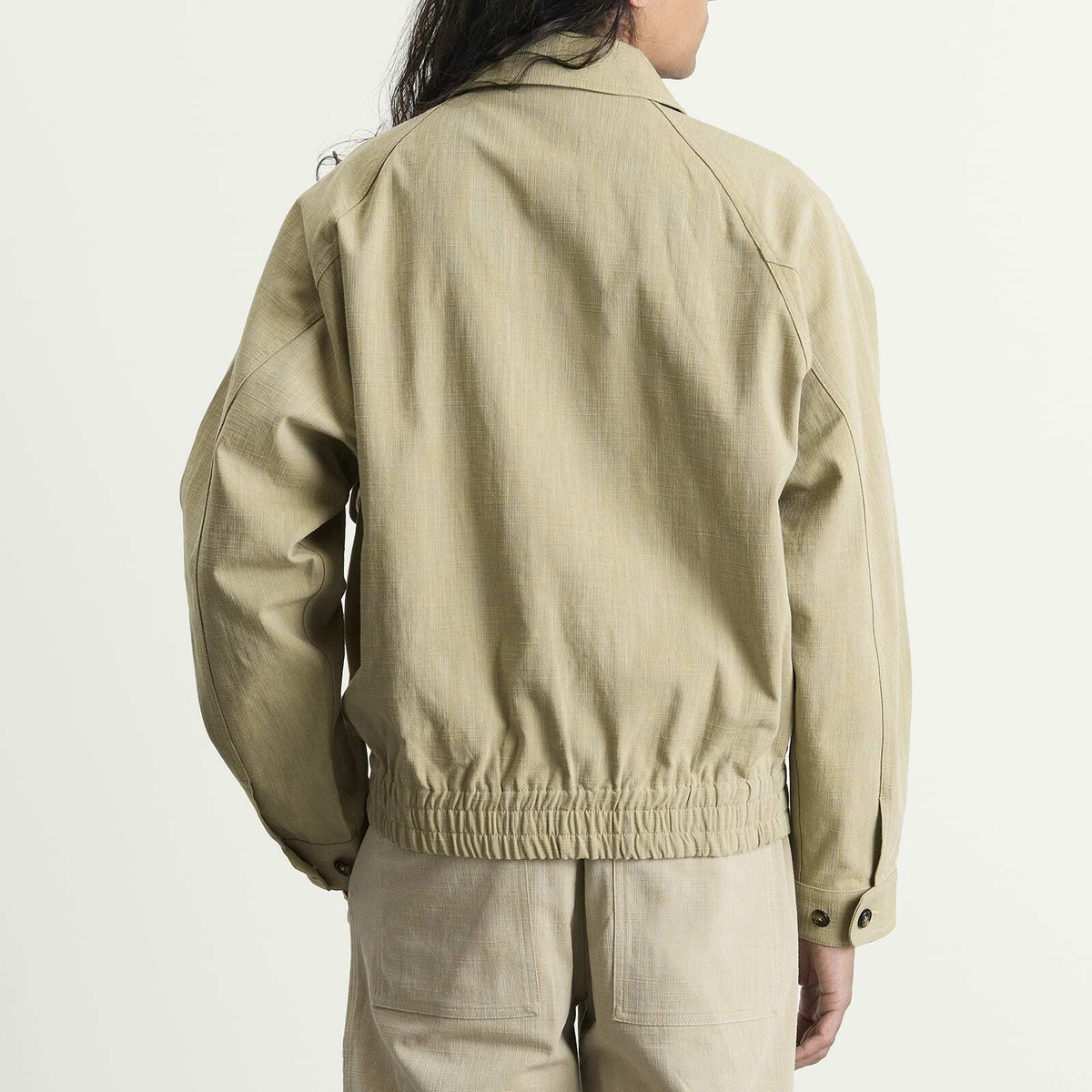 Drôle de Monsieur Men's Cotton Raglan Jacket in Kaki