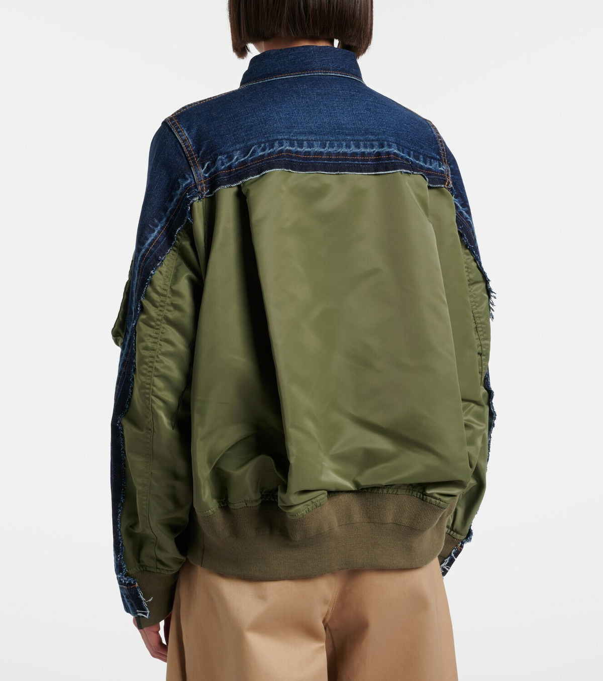 Sacai Denim bomber jacket