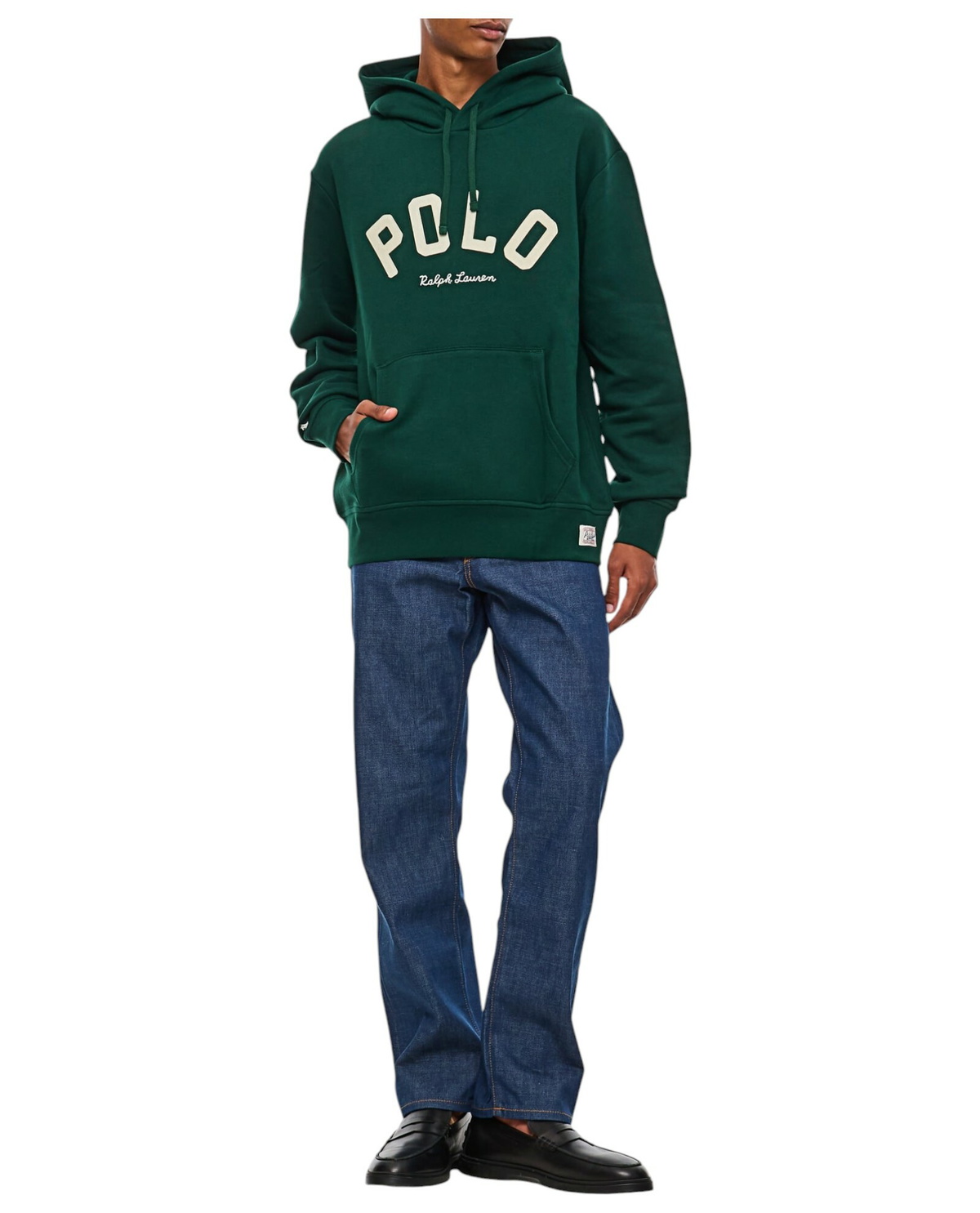 パーカー・フーディ Polo Ralph Lauren Army Green Cotton Blend Sweatshirt Polo Ralph Lauren Cotton Blend Army Green Zip Front Hoodie