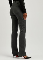 Norma Kamali Belted Stretch-cotton Trousers Dark Grey