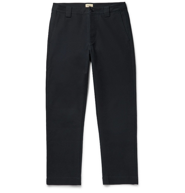 Photo: Bellerose - Tapered Cotton-Twill Chinos - Blue