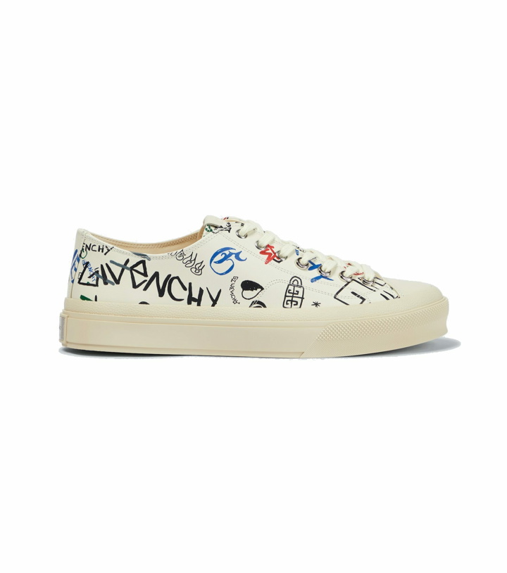 Photo: Givenchy - City printed leather sneakers