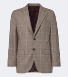 Rubinacci Checked virgin wool blazer
