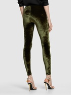 TOM FORD - Stretch Velvet Logo Leggings