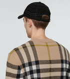 Burberry - Checked wool and cashmere baseball cap