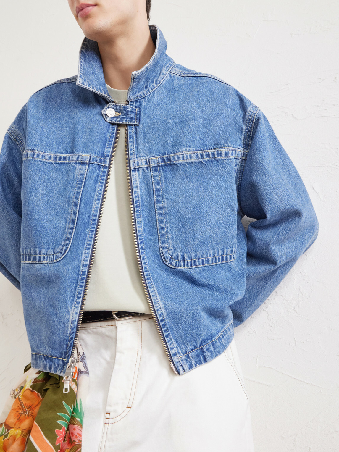 AGOLDE - Croydon Panelled Denim Jacket - Blue