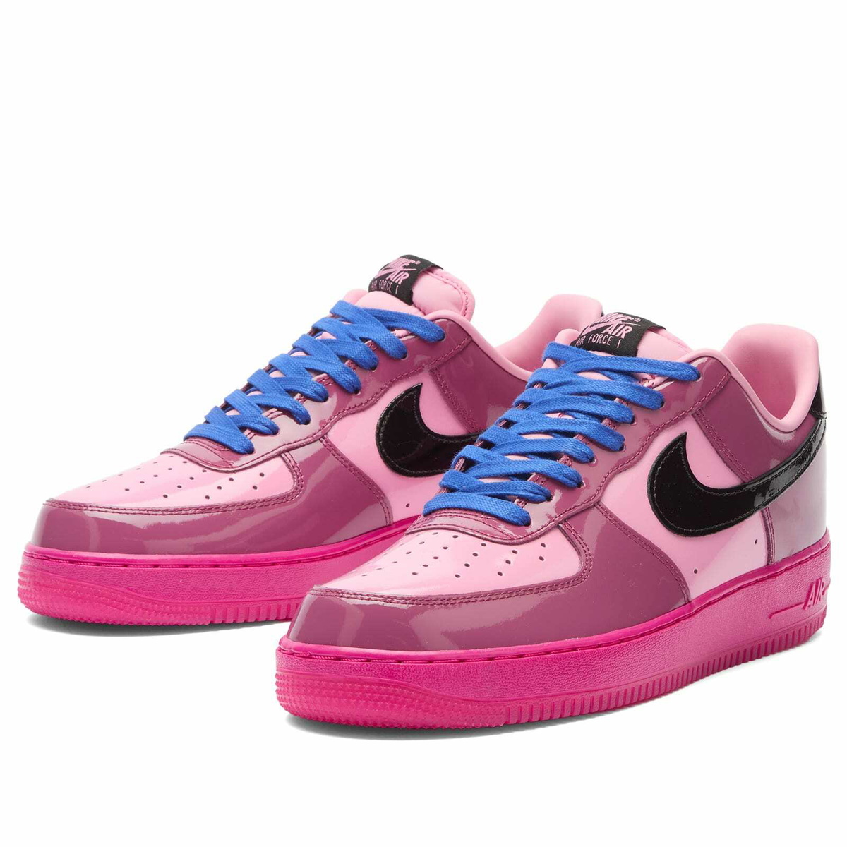 Nike Air Force 1 Low QS Sneaker in Pink Cooler/Mulberry Rose/Hyper Blue