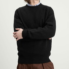 YMC Men's Suedehead Crew Neck Jumper in Black