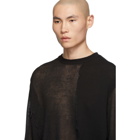 Yohji Yamamoto Black Rock Peel Sweater