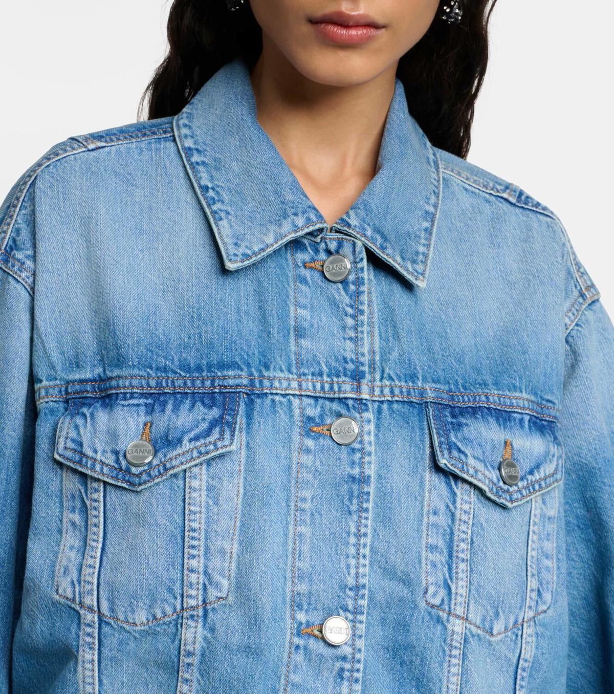 Ganni Oversized denim jacket GANNI