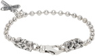 Emanuele Bicocchi Silver Cross Charm Bracelet