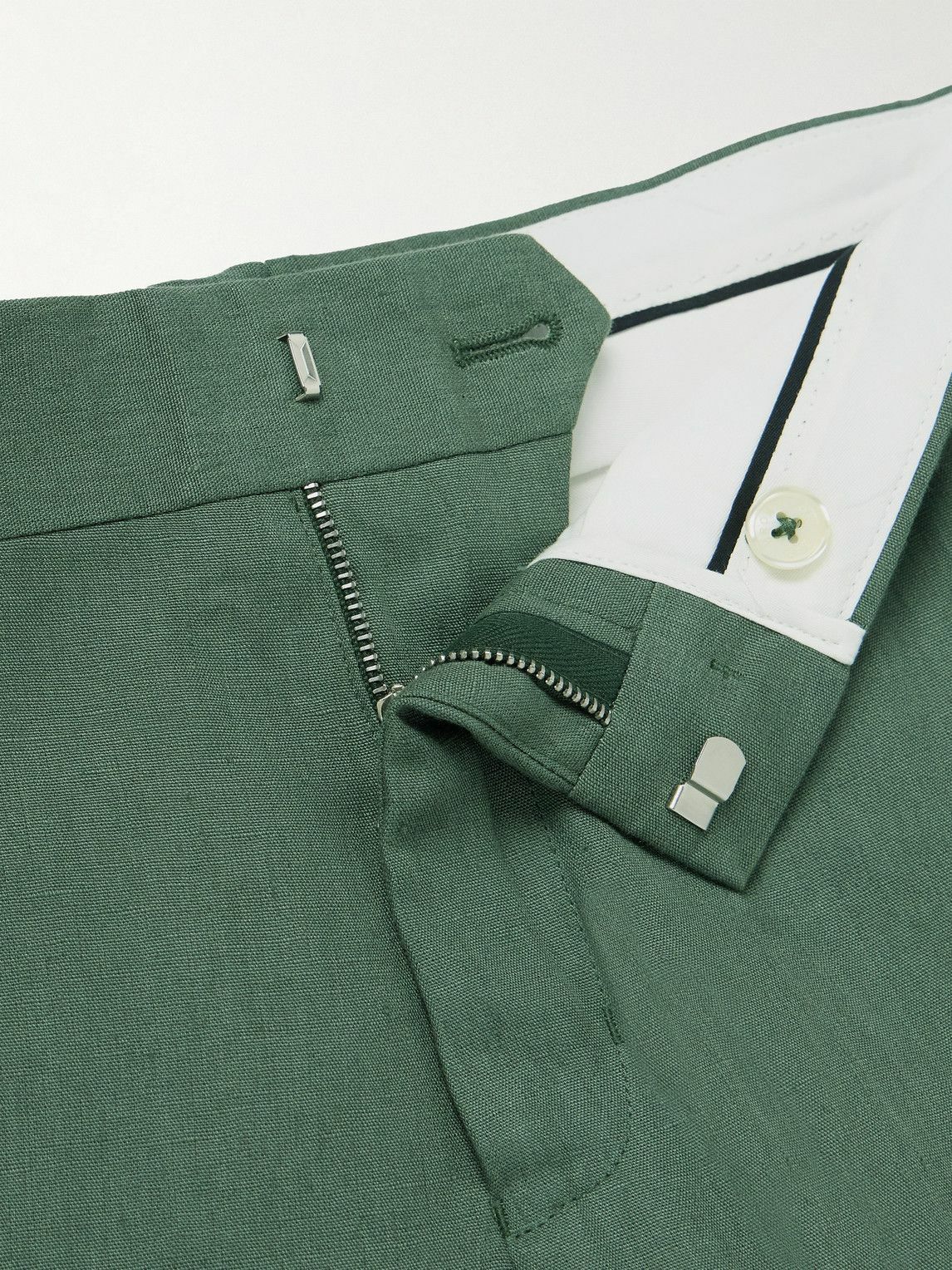 Orlebar Brown - Griffon Tapered Linen Trousers - Green