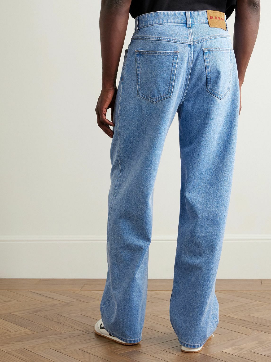 Marni - Wide-Leg Pleated Jeans - Blue Marni