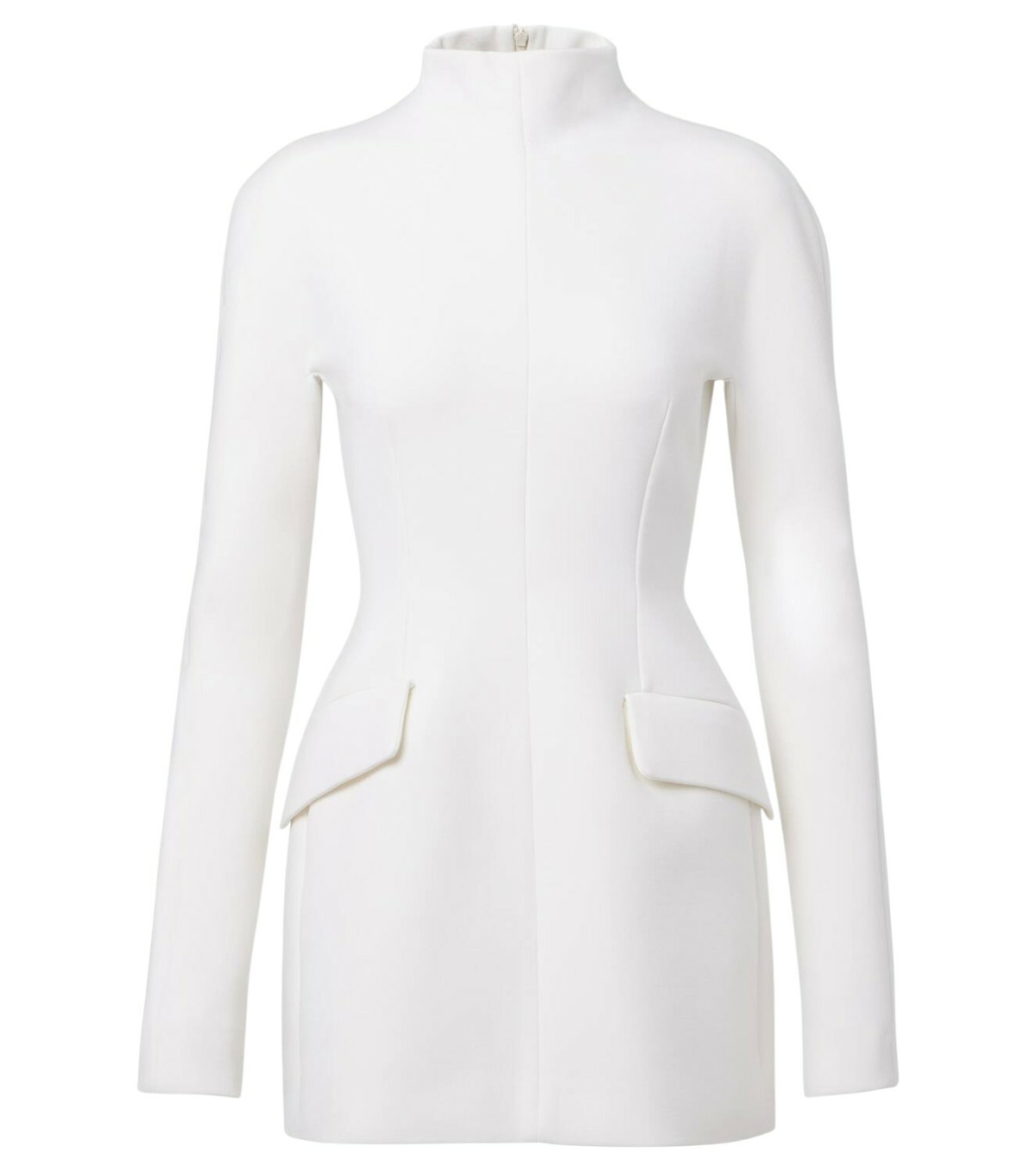 【関税込み】Sportmax ホワイト Piovra ミニドレス XSサイズあり【PURESS/ピュアレス】ホルターネック/ リボン/ V