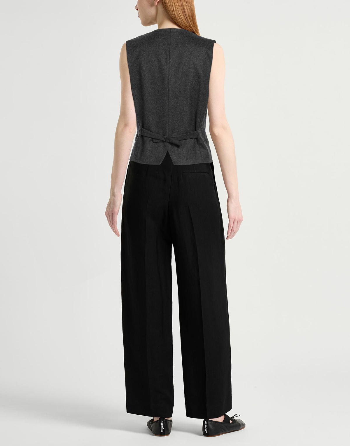 P. a.r. o.s. h. Womens Tailored Vest Charcoal