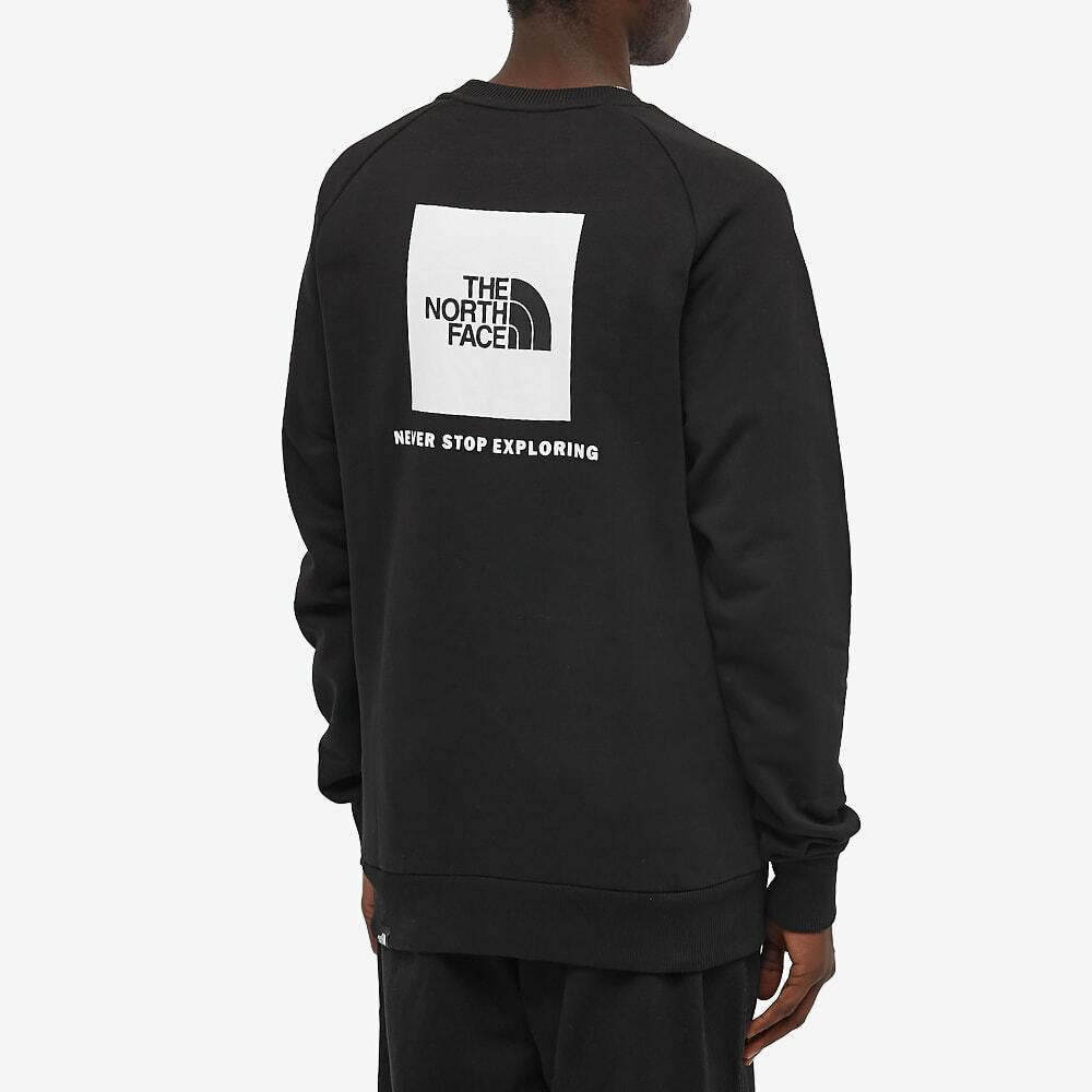 The North Face Men's Raglan Redbox Crew Sweat in Black The North Face