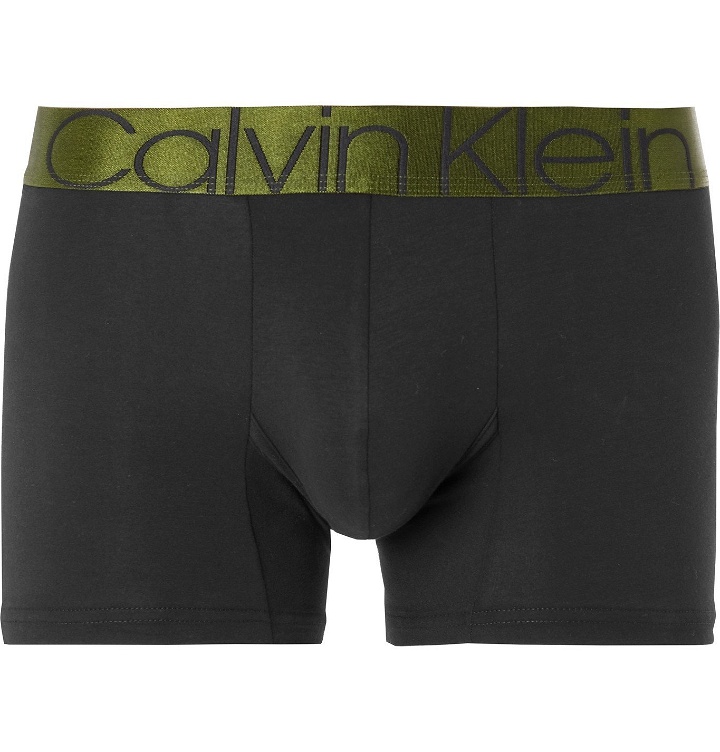 Photo: Calvin Klein Underwear - Stretch-Cotton Boxer Briefs - Black