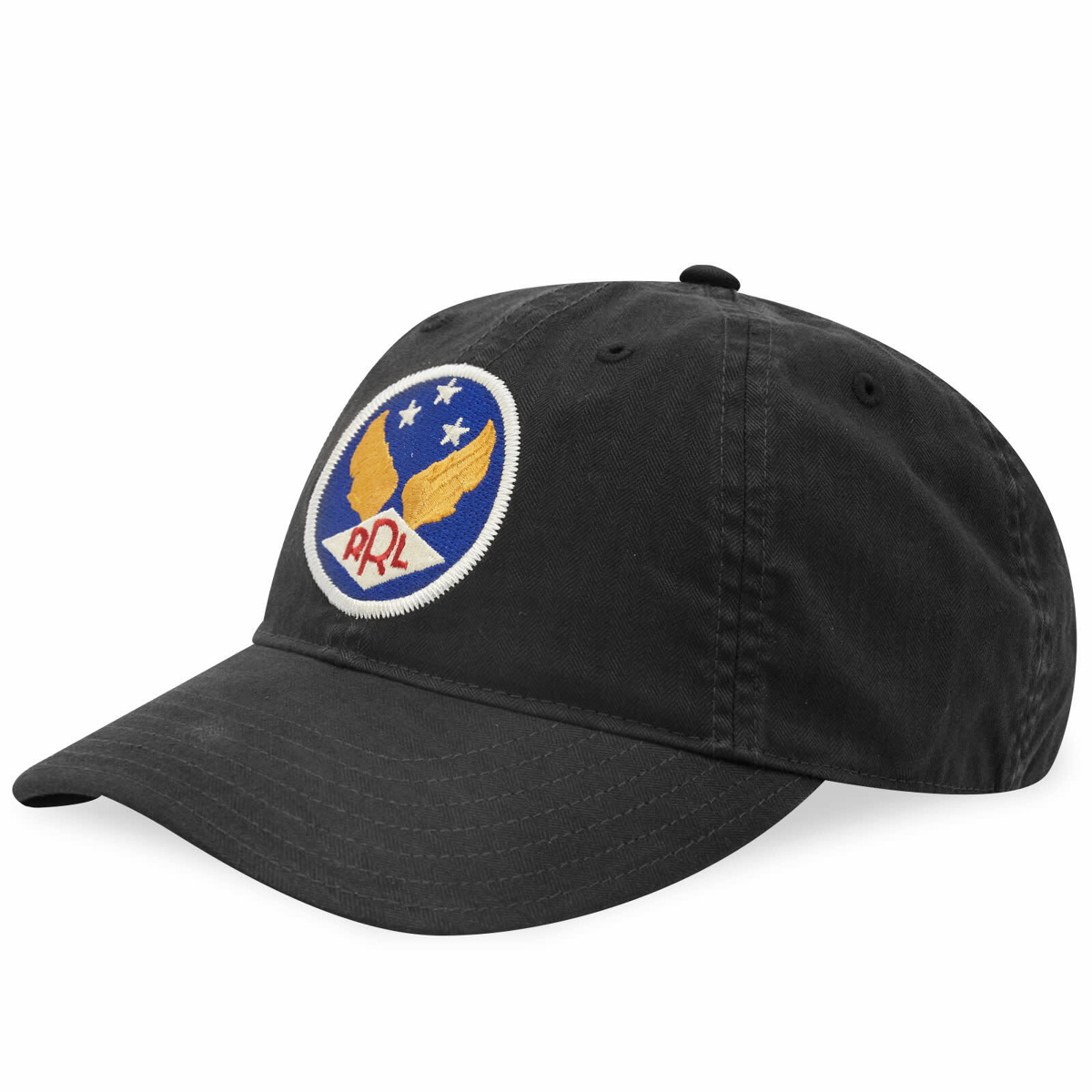 RRL Men's Trucker Hat in Black RRL