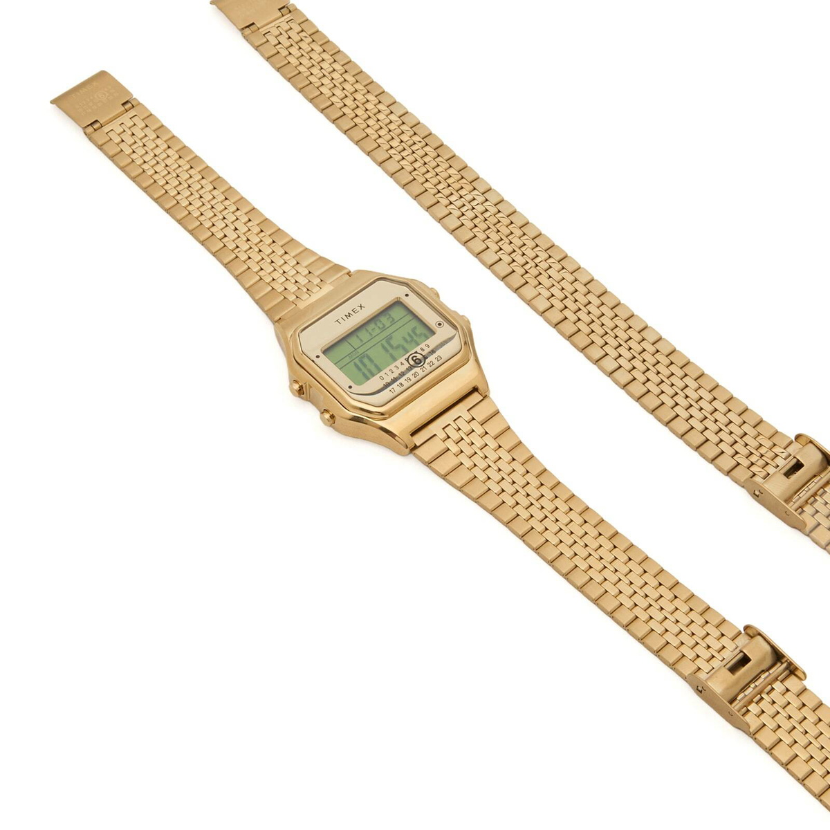 Timex x MM6 T80 Gold-Tone Watch & Bracelet in Gold 