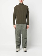 STONE ISLAND - Cotton Blend Turtle-neck Jumper