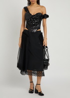 Vivienne Westwood Sequin-embellished Mesh Corset top Black