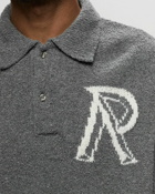 Represent Initial Boucle Polo Grey - Mens - Pullovers