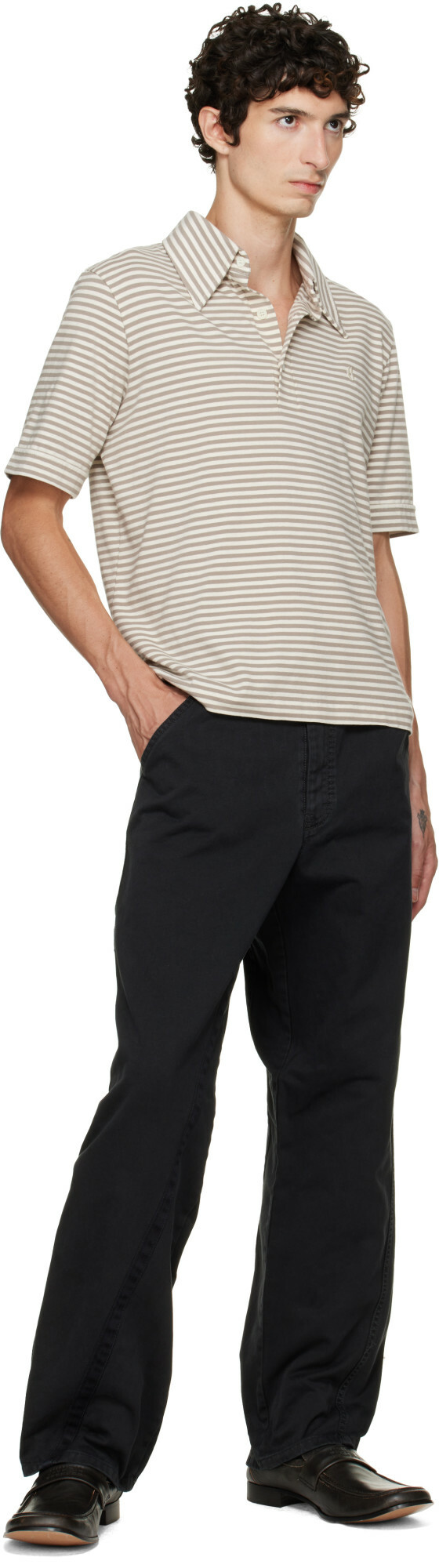 Maison Margiela Black Cotton Trousers