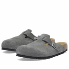 Birkenstock Men's Boston Clog - Charcoal Suede