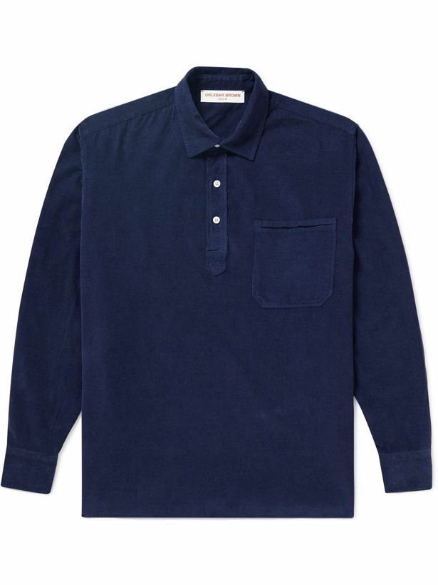 Photo: Orlebar Brown - Shanklin Cotton-Corduroy Shirt - Blue