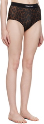 TOM FORD Brown Leopard Modal Signature Briefs