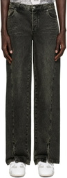 AVAVAV Brown Straight Stonewash Jeans