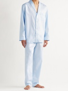 ZIMMERLI - Cotton-Jacquard Pyjama Set - Blue - S