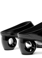 Alohas Dystaria Patent Leather Sandals Black