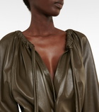 Proenza Schouler - Leather belted midi dress