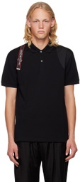 Alexander McQueen Black Harness Polo