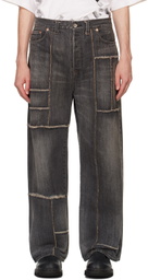 doublet Black Frankenstein Cutting Jeans