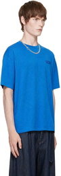 Givenchy Blue Cotton 'Givenchy' Patch T-shirt