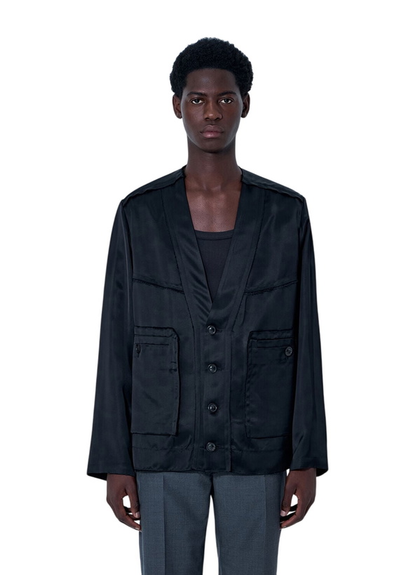 Photo: Maison Margiela Buttoned Jacket with Patch Pockets