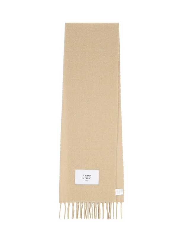 Photo: Maison Kitsuné Large Scarf With Fringes