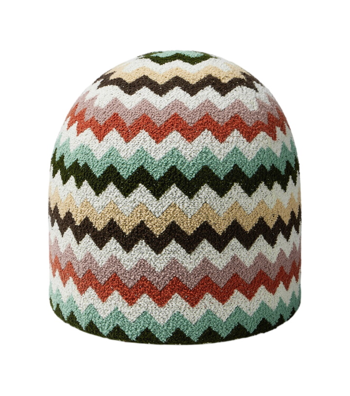 Photo: Missoni Panettone Riccio Zigzag bouclé pouf