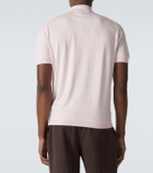 Allude Cotton, silk, and cashmere polo shirt