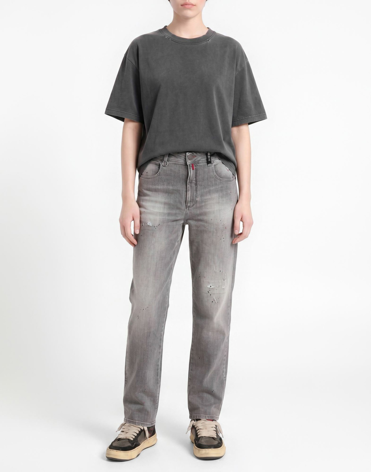 High Use Womens Jeans in Grey