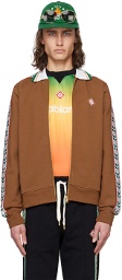 Casablanca Brown Zip Sweater