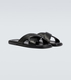 Versace - Greca leather slides