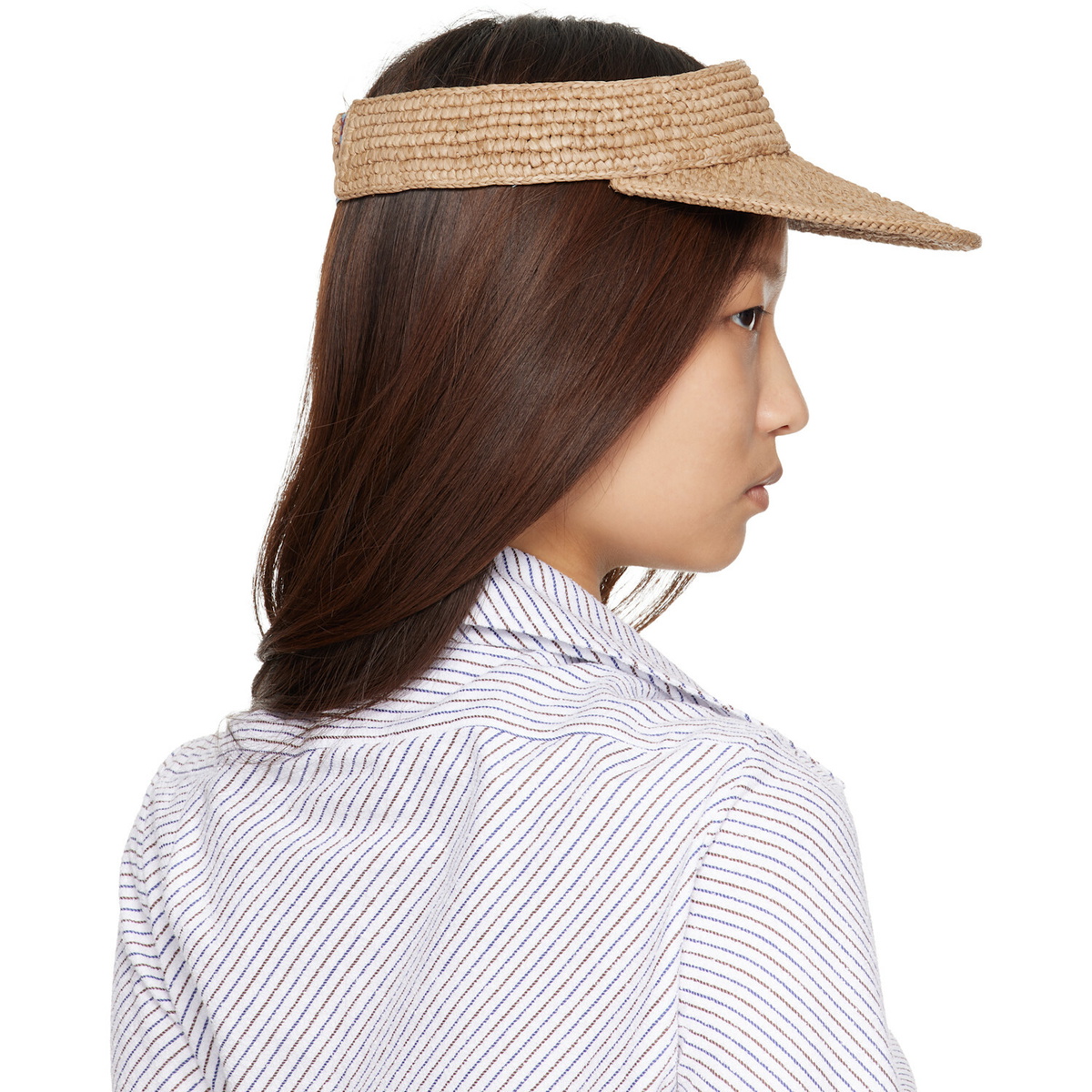 Vivienne Westwood Beige Raffia Visor